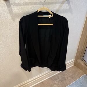 Acrobat Black Silk Blazer